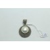 925 Sterling silver Pendant Stamped Pearl Gemstone textured metal design